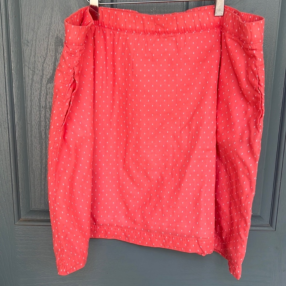Coral Polka Dot Women's Skirt